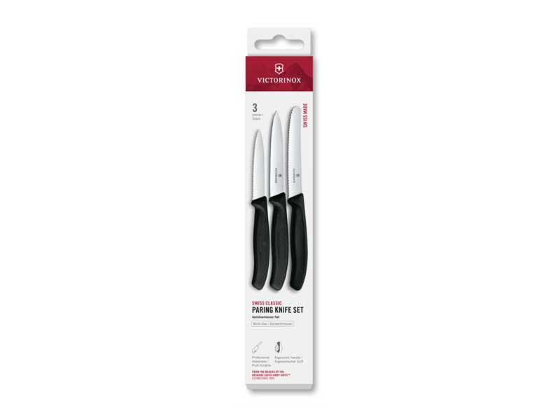 Set 3 pièces Victorinox Swiss Classic noir