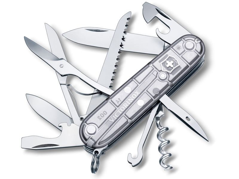 Couteau suisse Victorinox Huntsman manche gris argenté "Silvertech"