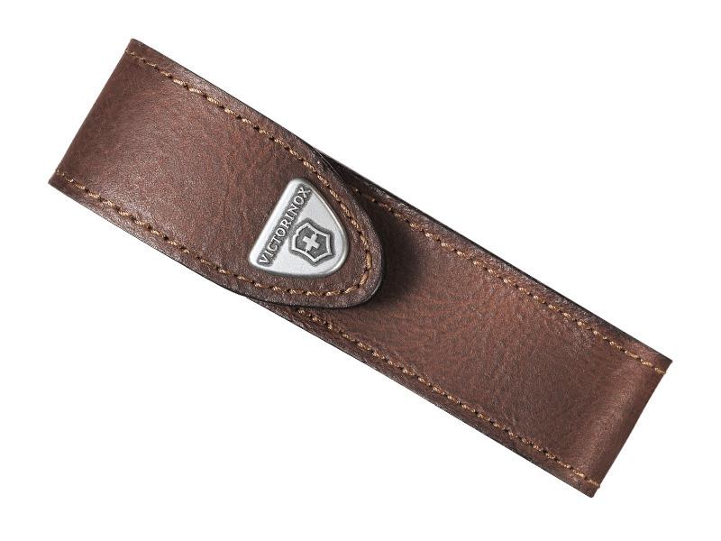 Étui cuir marron Victorinox pour couteaux à cran 111 mm jusqu'à 10 pièces