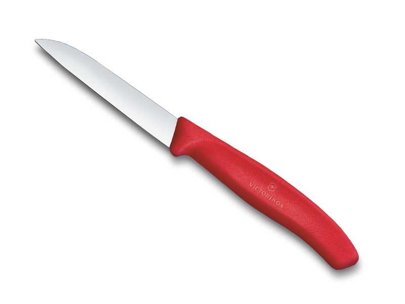 Couteau office Victorinox Swiss Classic - pointe rabattue 8 cm - manche rouge