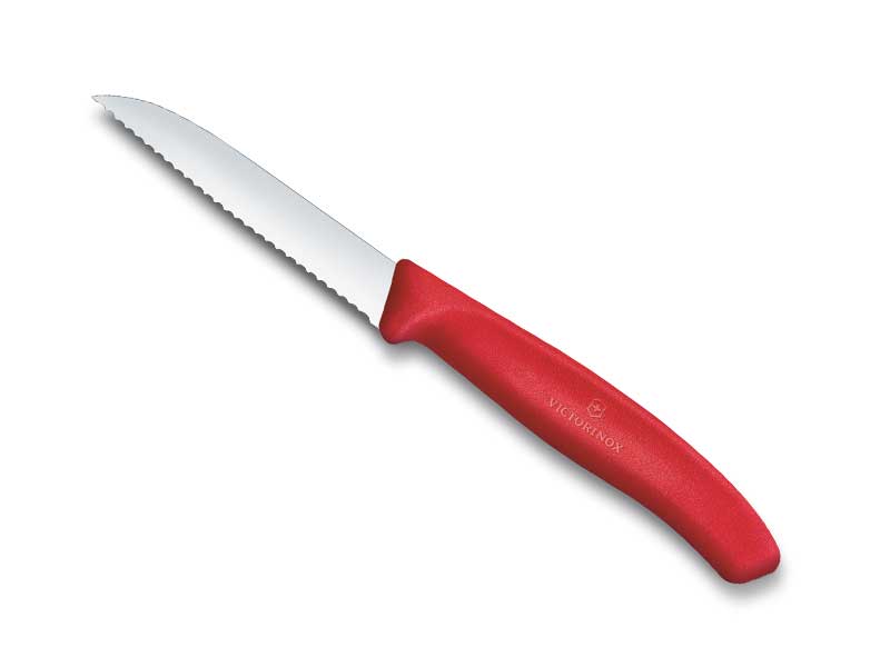Couteau office Victorinox Swiss Classic - pointe rabattue 8 cm - manche rouge