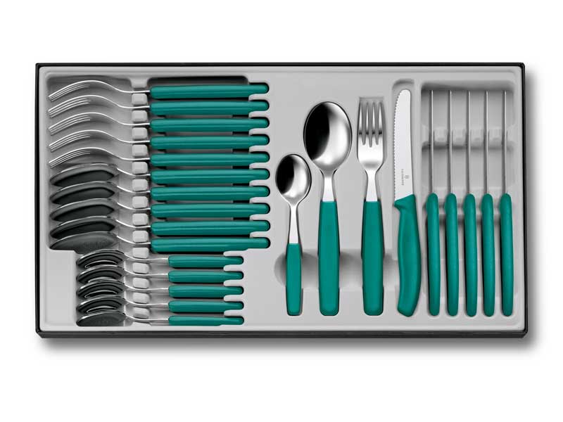 Ménagère 24 pièces Victorinox Swiss Classic table - manche vert