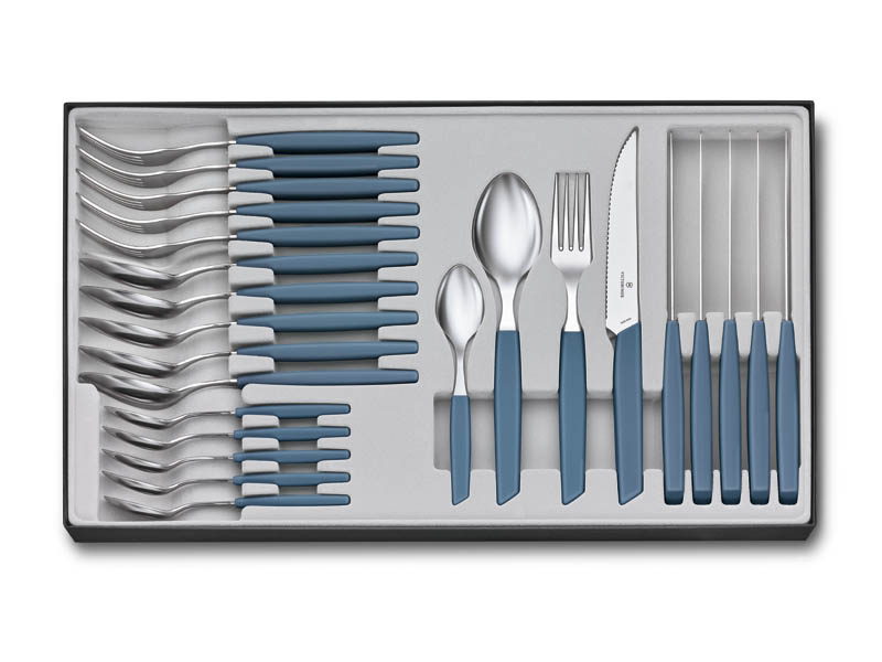 Ménagère 24 pieces Victorinox Swiss Modern steak bleuet
