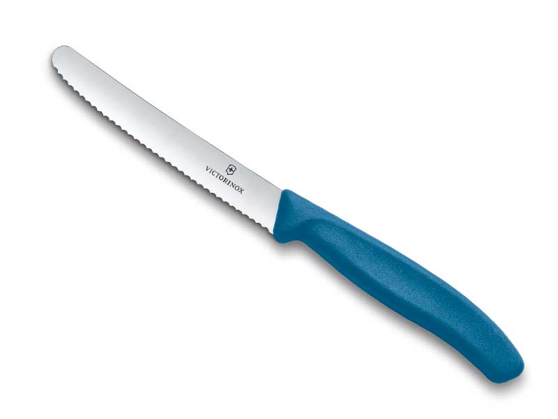 Couteau tomate Victorinox Swiss Classic 11 cm - manche bleu