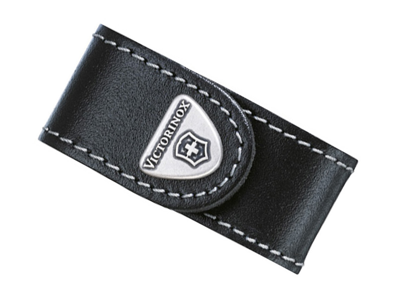 Étui cuir noir Victorinox pour Minichamp et modèles avec clé USB