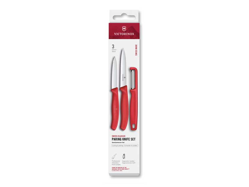 Set 3 pièces Victorinox Swiss Classic rouge