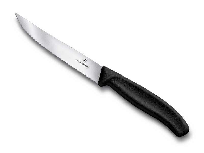 Couteau pizza/steak Victorinox Swiss Classic 12 cm - manche noir