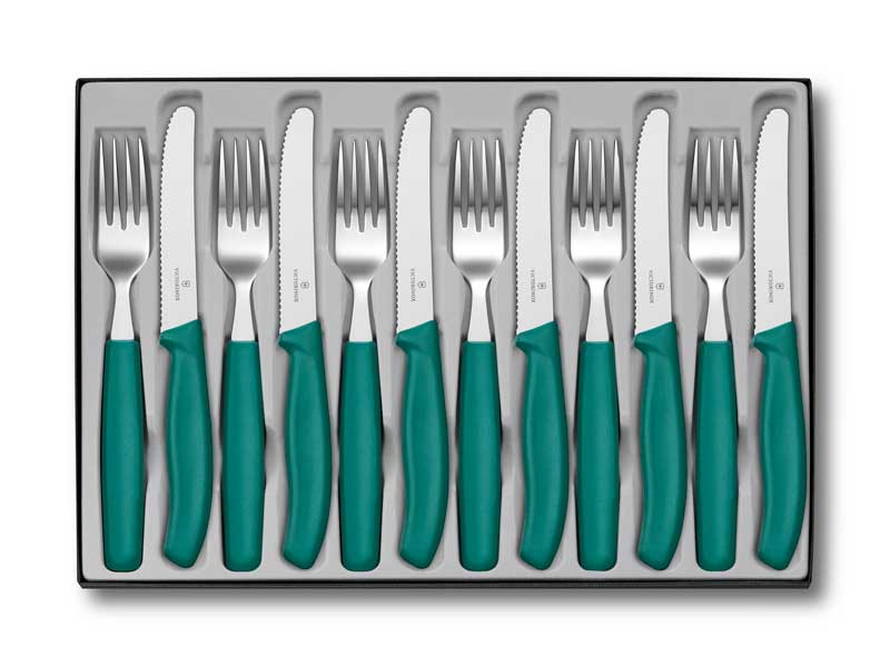 Ménagère 12 pièces Victorinox Swiss Classic table - manche vert
