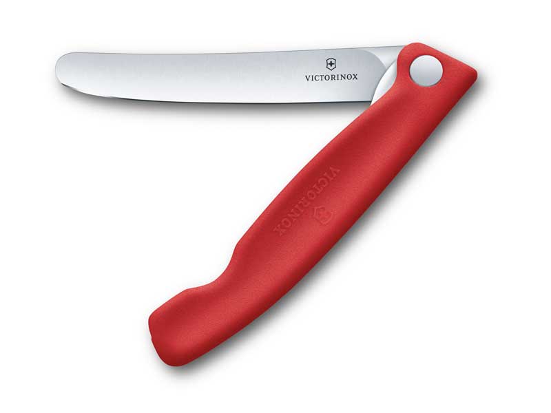 Couteau office pliant Victorinox Swiss Classic lame lisse 11 cm - manche rouge