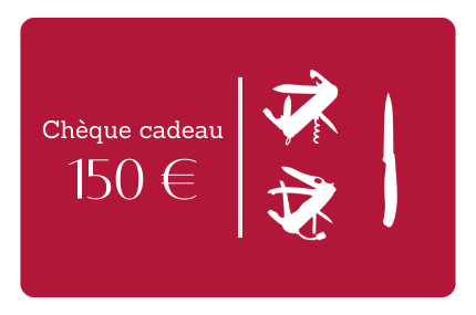 Chèque cadeau couteau suisse 150€