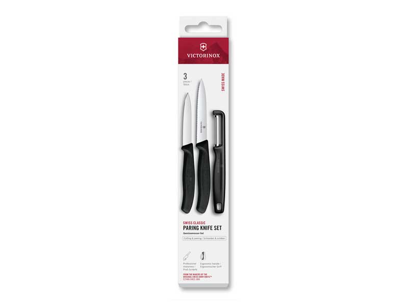 Set 3 pièces Victorinox Swiss Classic noir