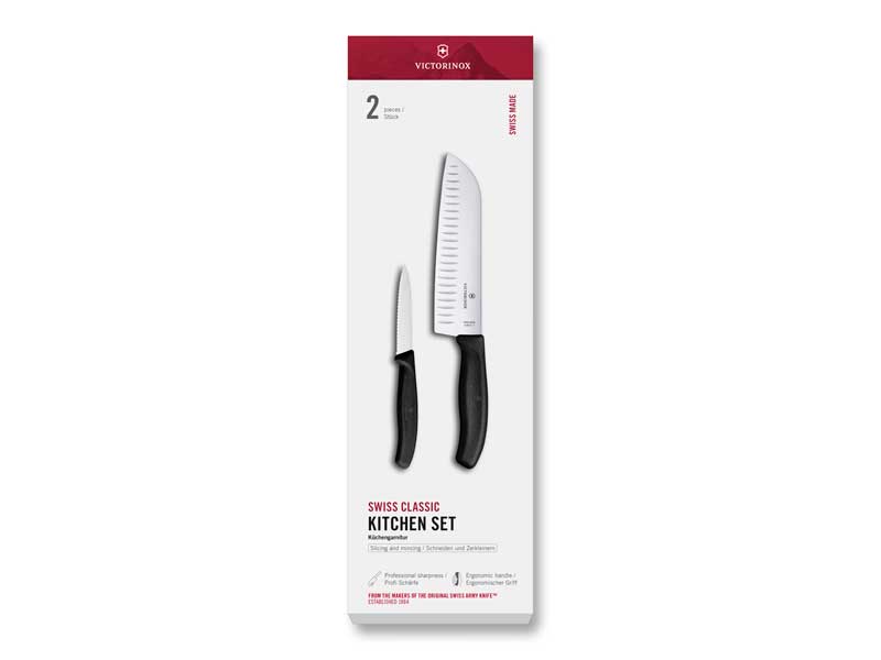 Set de cuisine 2 pièces Victorinox Swiss Classic noir