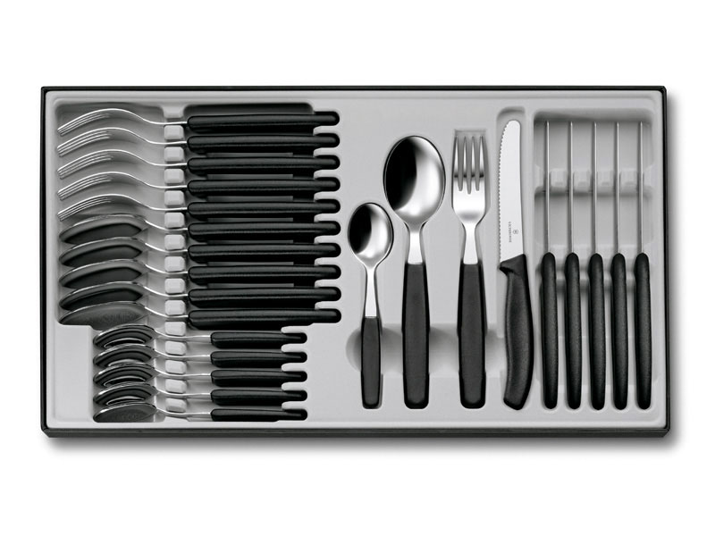 Ménagère 24 pieces Victorinox Swiss Classic noir